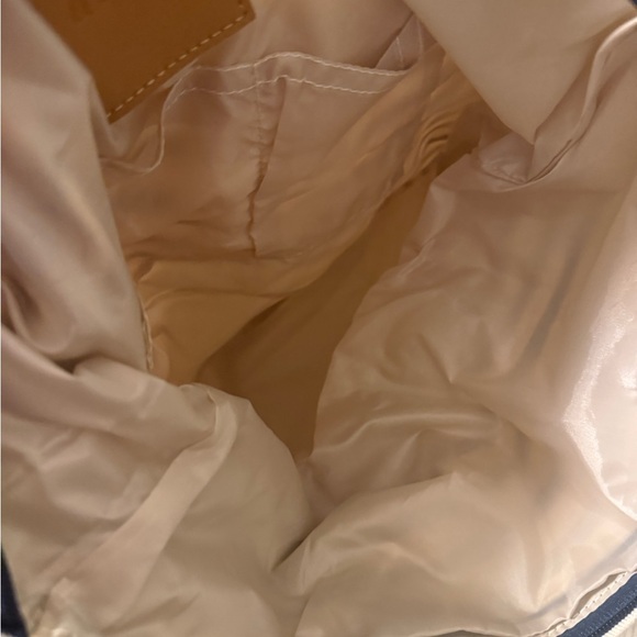 Summer & Rose Navy Striped Rope Handle Tote Bag - Picture 3 of 8